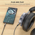 MOSWAG 3.5mm to 2.5mm Audio Cable for Bose QC45, QC35II, QC35, QC25 & JBL E45BT, E55BT, E65BTNC Headphones.
