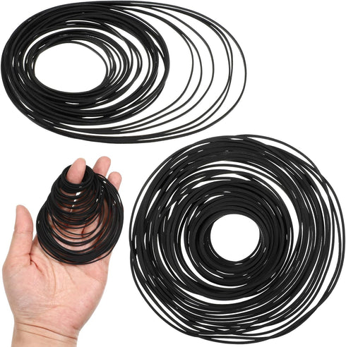 Gtziqa 80Pcs Recorder Rubber Belts Cassette Player Belts Replacement Kit Recorder Repair Maintenance