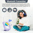 Portable CD Player with Bluetooth, Desktop CD Player with Speakers, Remote Control, LED Display, Supports CD/FM Radio