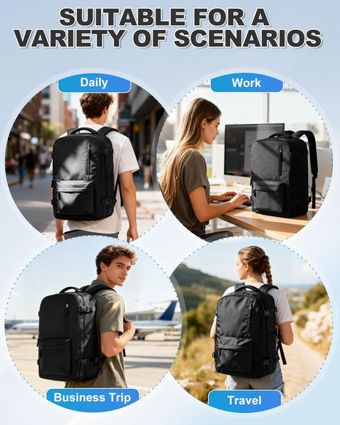 VGCUB Backpack Vacpack Daypack Backpacks Vacuum Travel with Pump System Storage Carry on Work Laptop Business