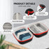 Hard Case for JBL GO3 / Go 3 Eco Portable Bluetooth Speaker, EVA Protection Case for Outdoor Use (Black+Red)