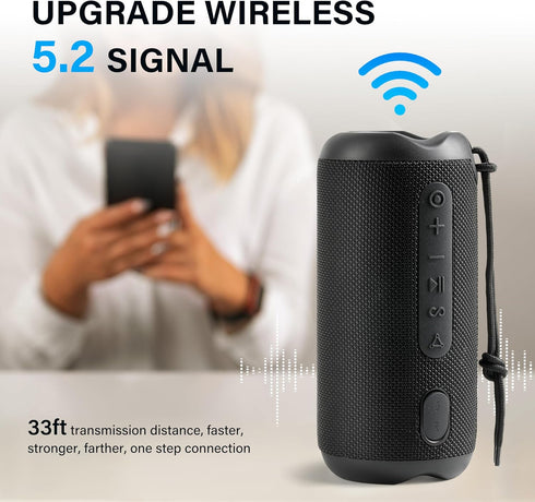 Linkyou Portable Wireless Speakers, 30W Stereo Sound, IPX7 Waterproof, Upgraded Outdoor Speaker for Home/Party/Beach,