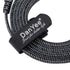 Cat 8 Ethernet Cable - Nylon Braided 10ft High Speed Network Cable, LAN Cable Wires CAT 8 RJ45 (Black 10ft) for Printer