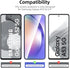NEW'C Pack of 3 Tempered Protective Glass for Samsung Galaxy A54 5G, Scratch-Free, 9H Hardness, HD Screen Protector, 0.33 mm Ultra Clear, Ultra Resistant