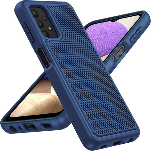 JXVM Dual Layer Protective Case for Samsung Galaxy A32-5G (6.5 inch) - Shockproof Rugged Cover with Non Slip Textured