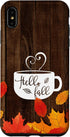 Hello Fall Coffee Mug with Autumn Leaves - Happy Fall Case for iPhone XS Max