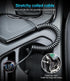 USB C Cable 3ft 2Pack, Coiled USB A to USB C Charge Cord for Car, Compatible with Samsung Galaxy S20/S10/S9/S8