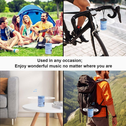 Oil Drum Wireless Bluetooth Speaker, Mini Portable Speaker with American Flag Pattern, 12 Hours Music Playing, TWS