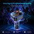 HUNDRUP 5.4 48W MP3 Bluetooth Car Adapter, Wireless FM Transmitter with Deep Bass Player, Fast Charging Bluetooth
