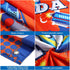 Dart Battle Happy Birthday Backdrop - Party Decorations Photo Background for Kids Boys Birthday Table