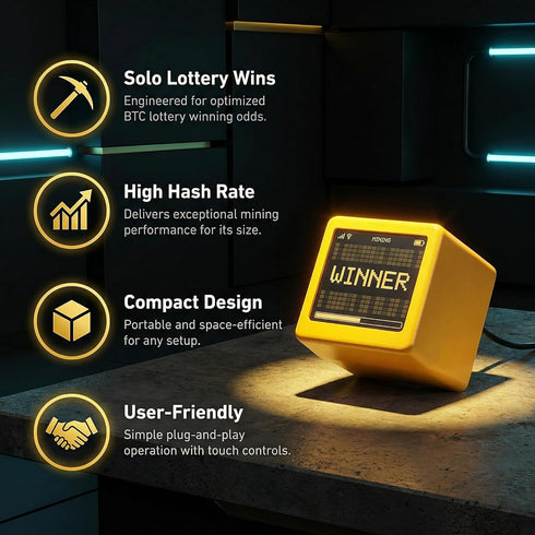 Hizusoa V2 ESP32 1060 Nerdminer NM Smart TV BTC Solo Lottery Miner Lower Power Consumption Hashrate Reach KH/s Silent