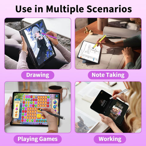 YITIAOXIAOYU 40 Pack Screens,10 Stylus Pen,High Precision and Sensitivity Stylus for Everyday Writing/Drawing,Universal