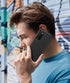 BNIUT Black Matte Samsung Galaxy A03s Case - Dual Layer Shockproof Heavy Duty Cell Phone Cover with Non-Slip Textured