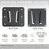 VIVO Anti-Rust Plastic Polymer RV TV Mount for up to 43 inch Screens, VESA 100x100mm, Holds up to 30 lbs, Black
