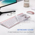 TopMate Ultra Slim Wireless Keyboard and Mouse Combo, 2.4G Silent Compact USB Mouse, Scissor Switch Keyboard Set
