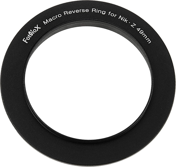 Macro Reverse Ring 49mm Compatible with Nikon Z, Camera Mount to 49mm Filter Thread Adapter