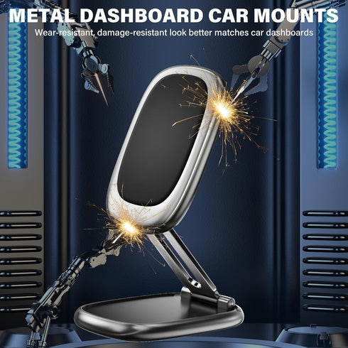 Vynora N55 360 16 15 14 13 (Square-1) Magnetic Car Phone Holder, Strong Magnets, Rotation Dashboard Magnetic Phone