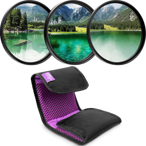 Altura Photo 40.5MM Lens Filter Kit - 40.5MM ND, Polarizer, UV Filters + Lens Filter Case