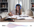 LORELEI E7 Kids Headphones with Microphone, On-Ear Wired Headset for Children, 85/94dB Safe Volume, Foldable (Blue&Red)