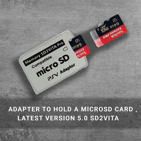 Skywin SD2Vita PS Vita Memory Card Adapter, Compatible with PS Vita 1000/2000, 3.6 or HENkaku System (2 Pack)