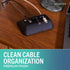 Smartish 6+ Magnetic Cord Holder - Bigger Cable Wrangler Organizer with Magnet Clips for Charger Management on Desktop