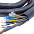 Electriduct 3/8" UV Rated Flame Retardant Wire Loom, Black Nylon Split Tubing, 25 Feet