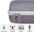 Khanka Carrying Case for JBL Charge 4/5 - Waterproof Portable Bluetooth Speaker Case with Extra Room for Charger (Gray)