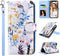 ULAK Compatible with iPhone 12 Pro Max Case with Card Holders, Durable PU Leather Flip Wristlet Stand Phone Cases for