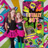 Totally 80's Door Cover - Large Fabric 80's Hip Hop Sign Graffiti Backdrop, Party Retro Decoration Banner for Theme