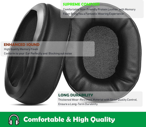 Professional Replacement Earpads Cushions for Ghostek SoDrop 2 & Pro Wireless Bluetooth Headphones - Softer Protein