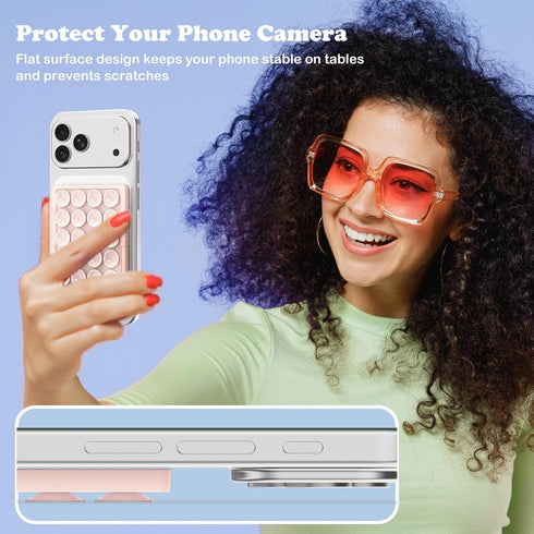 KADES MagSafe Magnetic Phone Grip with Adjustable Stand Suction Holder for Selfies & Videos, Hands-Free, Compatible