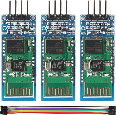3Pcs HC-06 RS232 4 Pin Wireless Bluetooth Serial RF Transceiver Module Bi-Directional Serial Channel