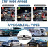 HD Backup Camera - 170 Wide Angle, Universal License Plate, IP69 Waterproof for Cars and Trucks