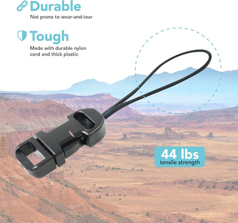 Foto&Tech 2 Pieces Quick Release QD Loop Connector for Camera Neck Strap Compatible with Fujifilm, Samsung, Sony,