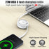 HianDier 3FT USB C to Lightning Cable, Retractable 27W Fast Charging Data Sync Cord for iPhone 14/13/12
