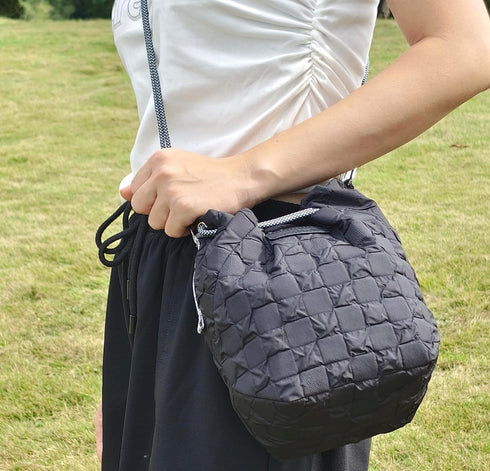 Adorable Drawstring Camera Pouch for Mirrorless Cameras - Black