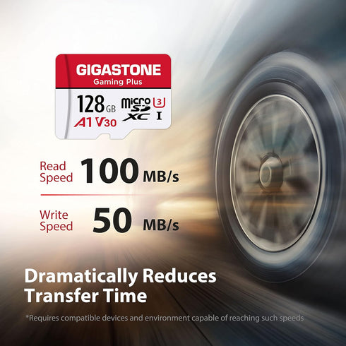 Gigastone 128GB Micro SD Card 2-Pack - Gaming Plus, Nintendo-Switch Compatible, 4K Video Recording