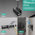 No Stud TV Wall Mount for 32-75 inch TVs, Heavy Duty No Drill Bracket Holds Up to 150 lbs, Easy Installation