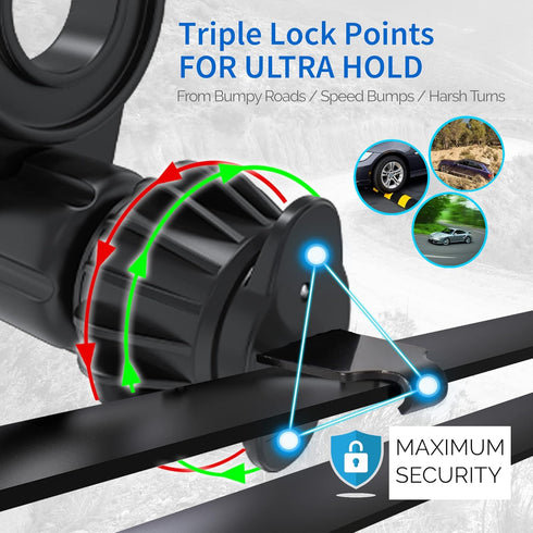 Magnetic Socket Car Mount, Phone Holder for All Socket Grips, AC Vent Clip, 360° Rotation, Ultra Stability