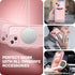 TIESZEN iPhone 15 Plus Case - Pink, Dustproof, MagSafe Compatible, with Privacy Screen & 9H Tempered Glass Protection.