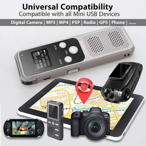 Mini USB Cable 3.3FT, USB Mini 2.0 Cable, Compatible with Garmin Nuvi GPS, Dash Cam, PS3 Controller, GoPro