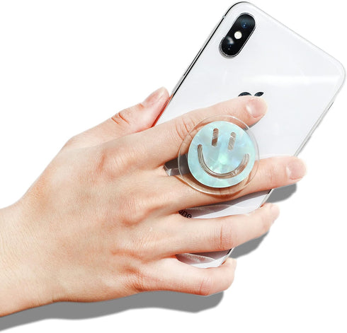 GRIPONG Smiley Face Phone Grip - Fun and Expandable Accessory for Enhanced Smartphone Stability, Strong Adhesion,