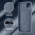 Thomo for iPhone 11 Pro Max Case - Liquid Silicone Ring Holder Kickstand, Full-Body Protective Cover, Lavender Grey