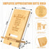 Novabright 12 Sets Employee Appreciation Gifts Bulk Bamboo Wooden Phone Stand for Desk with Greeting Cards Organza Bags