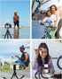 GooFoto 7 Phone Tripod, Flexible Tripod for iPhone, Android Cell Phone and Camera, Portable Small Tripod with Aluminum
