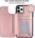 HianDier Wallet Case for iPhone 11 Pro Max, Slim Protective Case, Rose Gold, Credit Card Slot Holder