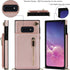 Samsung Galaxy S10e Wallet Cover, Pink, with Crossbody Strap, Leather Card Holder, Flip Cases, Kickstand