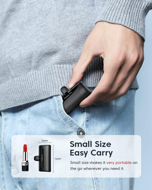 Kuulaa Portable Charger 4500mAh USB C Power Bank, Compact Battery Pack for iPhone 15, Samsung Galaxy, Moto, LG, Pixel,