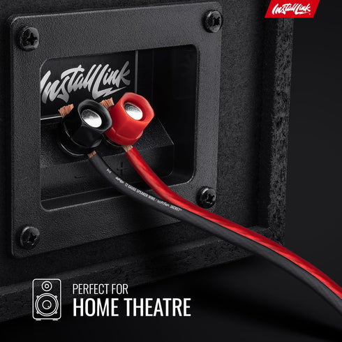Install Link 12 Gauge Speaker Wire for Car, Home or RV Audio Cable, 30ft