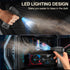 180000RPM Compressed Air Duster, Powerful Cordless Electric Air Duster with Brushless Motor and LED Light, Rechargeable